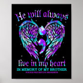 Altijd in mijn hart Mijn broer Zelfmoordpreventie  Poster (Voorkant)