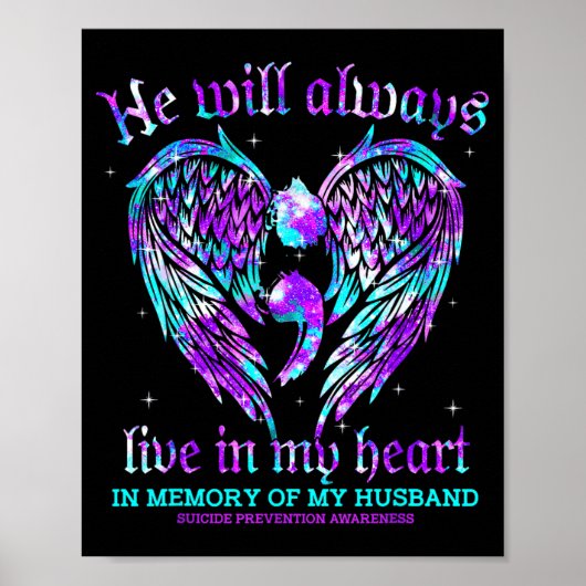 Altijd In Mijn Hart Mijn Man Preventie Bewustzijn Poster (Voorkant)