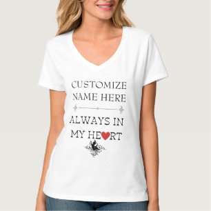 ALTIJD IN MIJN HART, PAAR AANPASSEN SJABLOON T-SHIRT