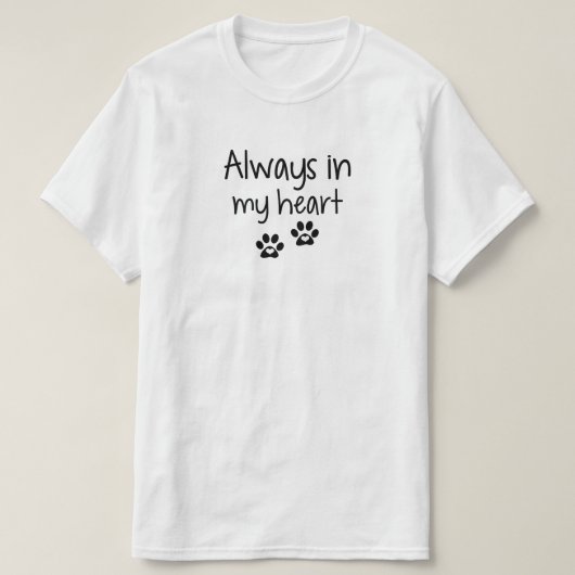 Altijd in mijn hart t-shirt (Design voorkant)