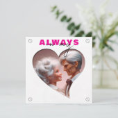 Altijd in mijn hart Valentijnsdag Feestdagenkaart (Staand voorkant)