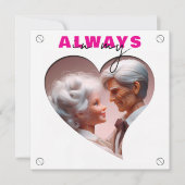 Altijd in mijn hart Valentijnsdag Feestdagenkaart (Voorkant)