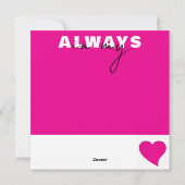 Altijd in mijn hart Valentijnsdag Feestdagenkaart (Achterkant)