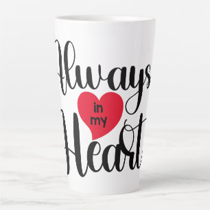 Altijd in mijn hart Valentijnsdag schattig rood Latte Mok
