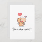 Altijd in mijn hart Valentine-dag Kaart (Voorkant / Achterkant)