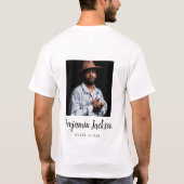 Altijd in ons hart | 6 Fotocollage | gedenkteken T-shirt (Achterkant)