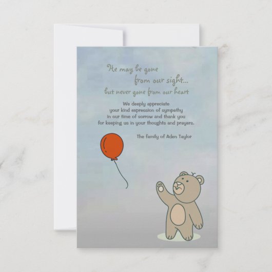 Altijd in ons hart, bedankt (Voorkant)