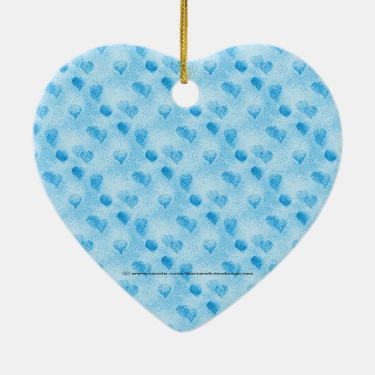 Altijd in ons hart Blauw Ornament (Achterkant)