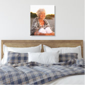 Altijd in ons hart Foto Memorial Keepslag Canvas Afdruk (Insitu (Slaapkamer))