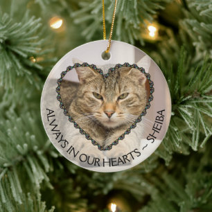 Altijd in ons hart Foto Memorial Keramisch Ornament