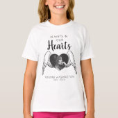 Altijd in ons hart | Foto Memorial T-shirt (Voorkant)