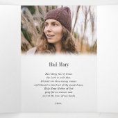 Altijd in ons hart Foto's begrafenis Drieluik Programma (Binnenkant midden)