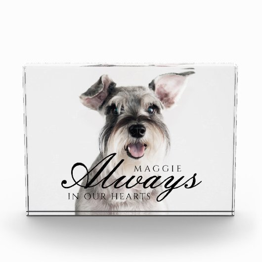 Altijd in ons hart Gedenkleepgoed Fotoblokken (Voorkant)