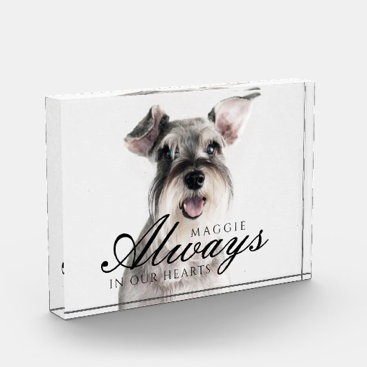 Altijd in ons hart Gedenkleepgoed Fotoblokken (Links)