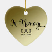 Altijd in ons hart Geheugenverlies van huisdieren Keramisch Ornament (Achterkant)