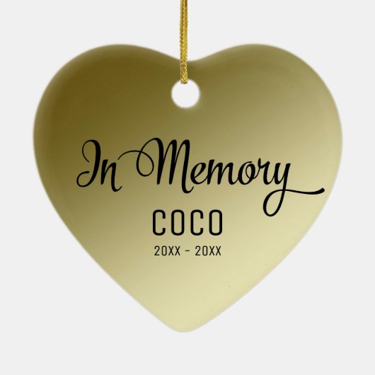 Altijd in ons hart Geheugenverlies van huisdieren Keramisch Ornament (Achterkant)