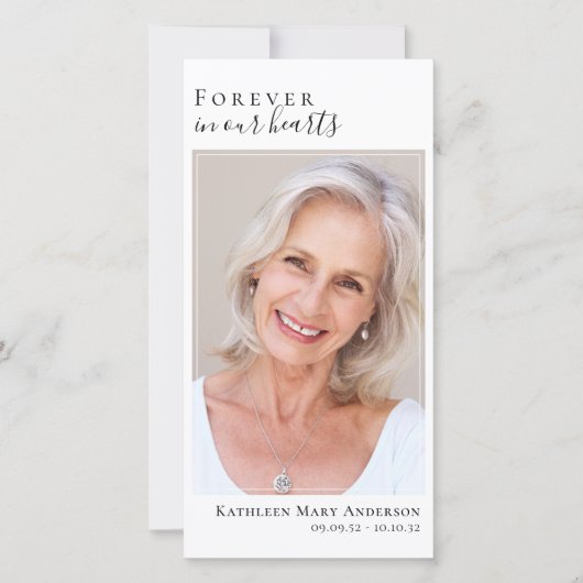 Altijd in ons hart Groot 8x4 Bladwijzer (Voorkant)