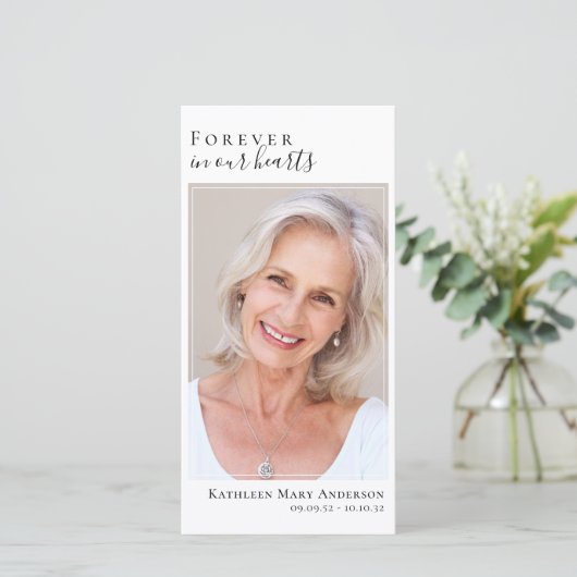 Altijd in ons hart Groot 8x4 Bladwijzer (Staand voorkant)