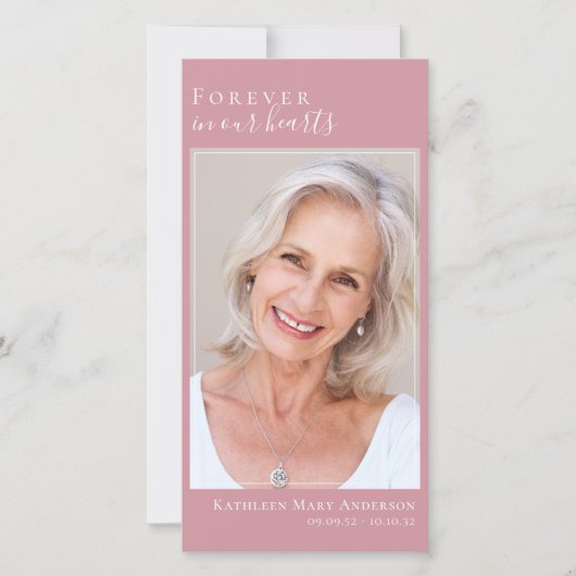 Altijd in ons hart Groot 8x4 Bladwijzer (Voorkant)