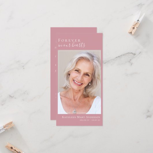 Altijd in ons hart Groot 8x4 Bladwijzer (Voorkant / Achterkant in situ)