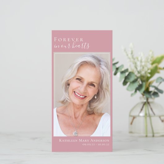 Altijd in ons hart Groot 8x4 Bladwijzer (Staand voorkant)