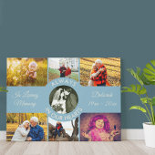 Altijd in ons hart Herinnering Foto Collage Canvas Afdruk