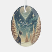 Altijd in ons Hart Kerst Ornament Pit bull (Voorkant links)