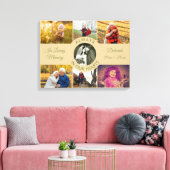Altijd in ons hart Memorial Foto Collage Canvas Afdruk (Insitu (Woonkamer))