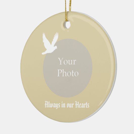 Altijd in ons hart Memorial Kerstversiering Keramisch Ornament (Links)