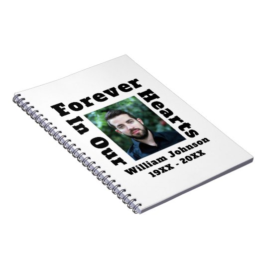 Altijd in ons hart verdriet in het houden van gehe notitieboek (Rechterzijde)