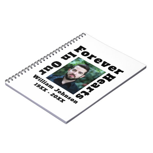 Altijd in ons hart verdriet in het houden van gehe notitieboek (Linkerzijde)