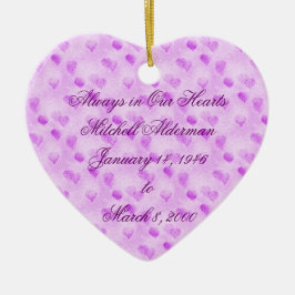 Altijd in ons hartenhuis keramisch ornament
