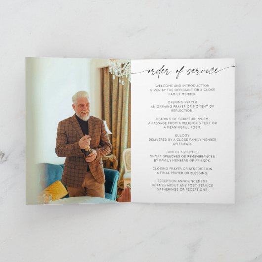 Altijd In Onze Hart Funeral Order of Service Programma (Binnen)