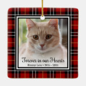 Altijd In Onze Hart Kat Keramisch Ornament (Achterkant)