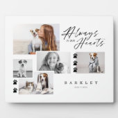 Altijd In Onze Hart Pet-fotocollage-herdenking Fotoplaat (Voorkant)