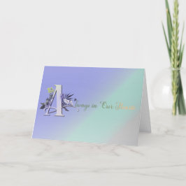 Altijd in onze harten Herdenking Kaart