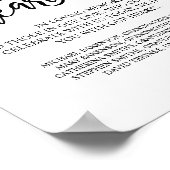 Altijd in onze harten Huwelijks-herdenkingstafelbo Poster (Hoek)