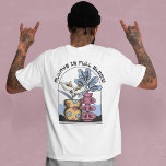 ALTIJD IN VOLLE BLOEI T-SHIRT<br><div class="desc">Prachtig design met kleurrijke bloemenvazen en de quote "Altijd in volle bloei".</div>