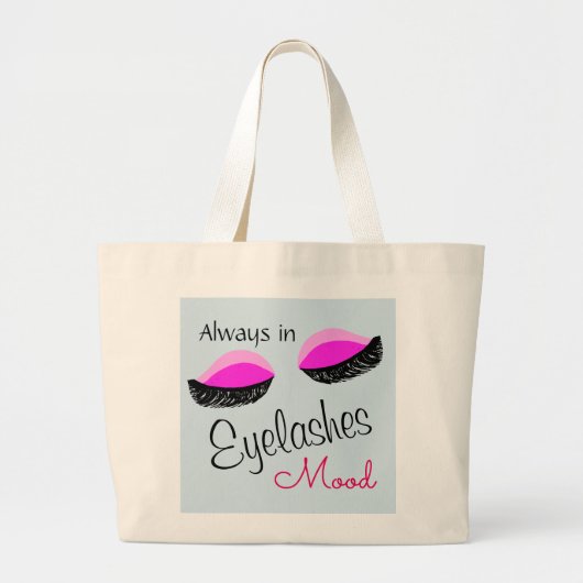 altijd in wimpers mood tote tas (Voorkant)