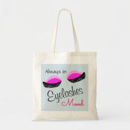 altijd in wimpers stemming boodschappentas tote bag