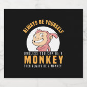 Altijd je eigen aap zijn bier etiket (Enkel label)