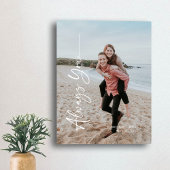 Altijd je Jubileum Verloving huwelijksdatum Canvas Afdruk