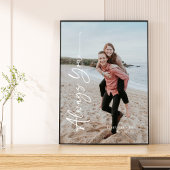 Altijd je Jubileum Verloving huwelijksdatum Canvas Afdruk