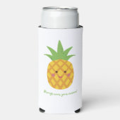Altijd je kroonPunny Pineappel Draag Seltzer Blikjeskoeler (Seltzer Voorkant)