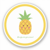 Altijd je kroonPunny Pineappel Draag Sticker (Voorkant)