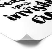 Altijd je onzichtbare kroon draag poster (Hoek)