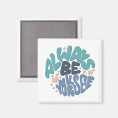 Altijd jezelf - Blauw positief prijsvoorstel Magneet (Voorkant / Achterkant)