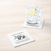 Altijd jezelf of een Aardvark Funny zijn Kartonnen Onderzetters (Insitu)