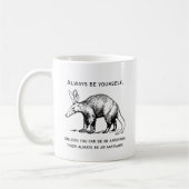 Altijd jezelf of een Aardvark Funny zijn Koffiemok (Links)