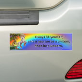 altijd jezelf zijn - bumpersticker (Op auto)